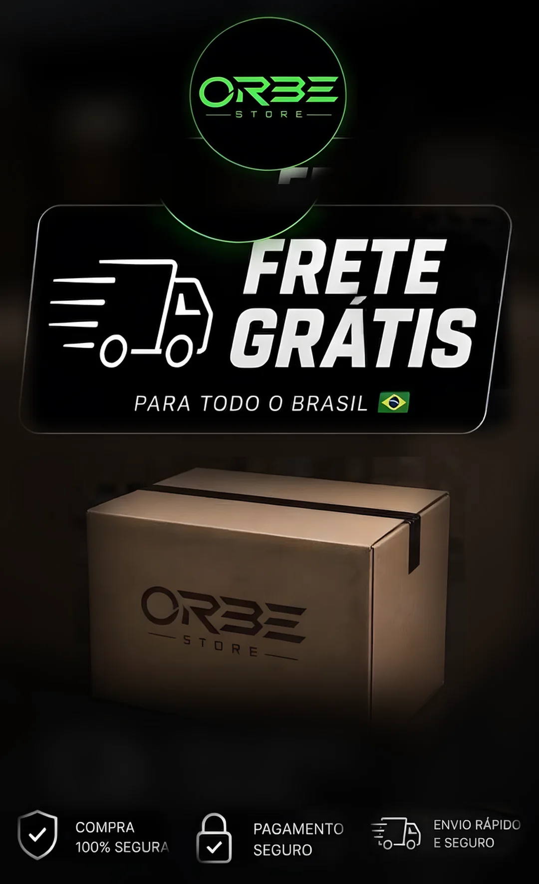 Frete grátis para todo o Brasil